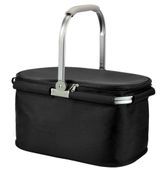 Torba piknik KIMI 46x30x24 cm alu lodówka czarna zamykana swe