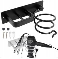 UCHWYT WIESZAK NA SUSZARKĘ PROSTOWNICĘ ORGANIZER PÓŁKA ŁAZIENKOWA CZARNY