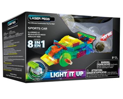 Laser Pegs Świecące Klocki 8W1 Sports Car Samochód Sportowy Pb1410B