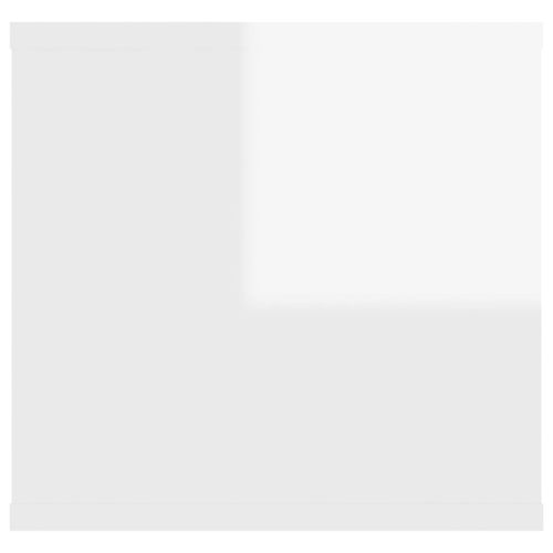 Półka ścienna, wysoki połysk, biała, 102x30x29 cm na Arena.pl