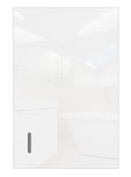 Szafka łazienkowa 40 x 60 cm / biała / biały połysk / wisząca / do łazienki