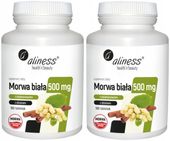 ALINESS Morwa biała 500 mg CHROM ODCHUDZANIE 2x180 tabletek