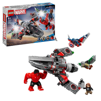 LEGO 76292 Marvel Kapitan Ameryka kontra Czerwony Hulk - bitwa