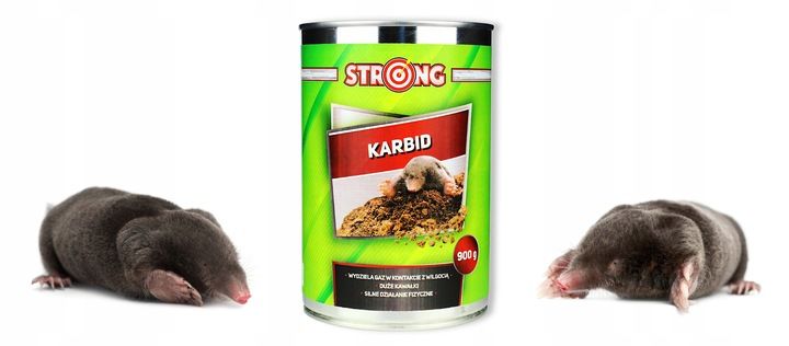 SILNY ODSTRASZACZ ŚRODEK NA KRETY NORNICE KARBID SUPER JAKOŚĆ DUŻE KAWAŁKI zdjęcie 11