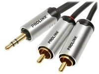 2X KABEL MINI JACK 3,5mm - 2 x RCA AUDIO STEREO PROLINK FUTURA FTC103 5m