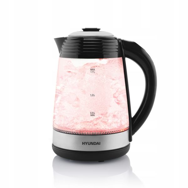 Czajnik elektryczny HYUNDAI bezprzewodowy szklany zdjęcie 9