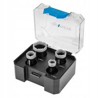OTWORNICA DIAMENTOWA 18, 22, 27, 35mm KORONKA zestaw otwornic 4el. GRAPHITE