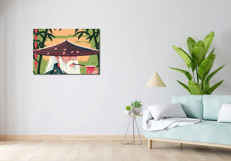 Obraz 90x60cm Starszy Dziadzio zdjęcie 2