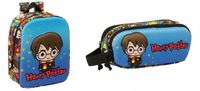 PLECAK PRZEDSZKOLNY 3d + PIÓRNIK PODWÓJNY TUBA SASZETKA 3d Harry Potter