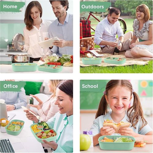 Lunchbox 5 przegródek 1900ML Zielony na Arena.pl