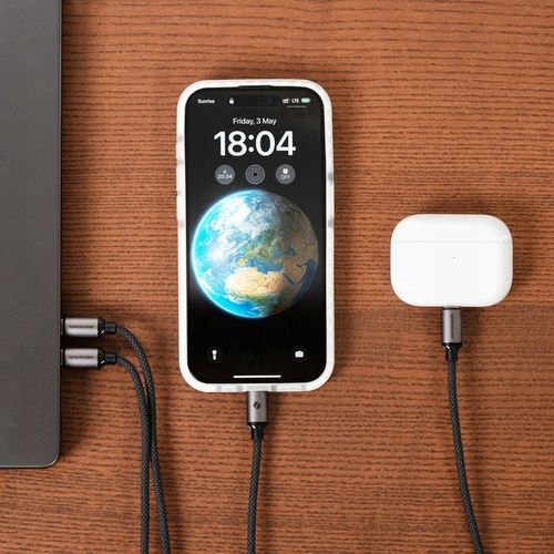 SPACECASE MOCNY KABEL USB-C DO USB-C TYP-C PD 60W 200CM SZYBKIE ŁADOWANIE na Arena.pl