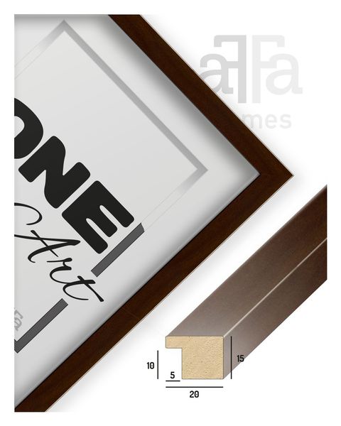 Ramka Hekla wyjątkowa 50x60 MDF plakat brązowy 1szt. zdjęcie 4