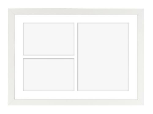 Ramka na 3 zdjęcia Hekla 30x40x3 galeria biały 1szt. na Arena.pl