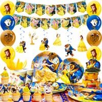 Zestaw dekoracji Balony BELLA BEAUTY AND BEAST,Dekoracja Urodziny