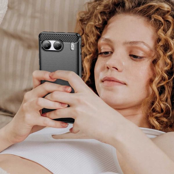 Spacecase Carbon Oneplus Nord 4 Black zdjęcie 4