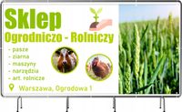 BANER REKLAMOWY 200x100cm plandeka duży wybór SKLEP OGRODNICZO ROLNICZY