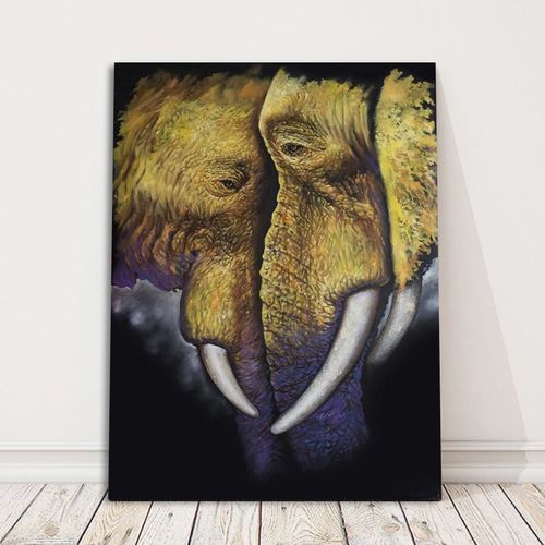 Obraz na płótnie - Canvas, Samotny słoń 30x40 na Arena.pl