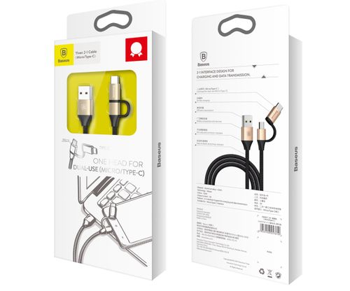 Kabel 2w1 micro USB + Type-C Baseus Yiven 1m na Arena.pl