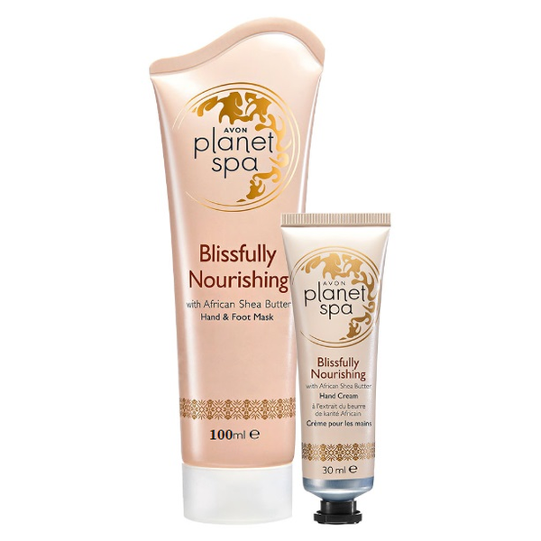 Avon Zestaw do rąk z masłem shea [Krem + Maska] zdjęcie 1