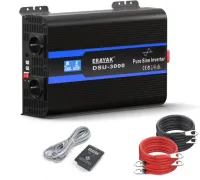 PRZETWORNICA FALOWNIK ERAYAK 3000W/6000W INWERTER 12V 230V PEŁEN SINUS 8KG