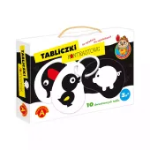 Tabliczki kontrastowe dla najmłodszych dzieci - Zabawka Sówka Mądra Główka