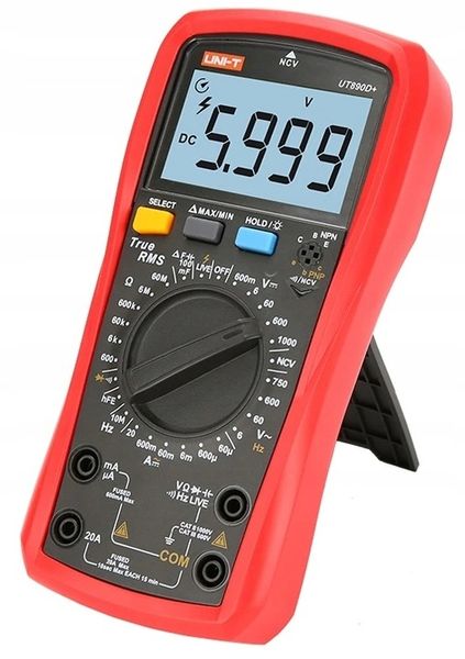MIERNIK multimetr TrueRMS 20 NCV hFe UNI-T UT890D+ zdjęcie 6