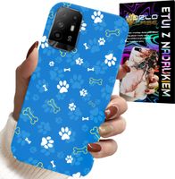 ETUI DO OPPO RENO 5Z / A94 5G - ŁAPKI KOŚCI PIES PATROL WZORY DLA DZIECI
