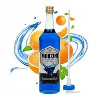 Monzini Syrop do drinków o smaku curacao z pompką