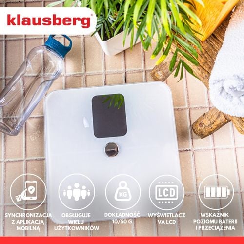 analityczna waga łazienkowa smart ios android klausberg kb-7941 na Arena.pl