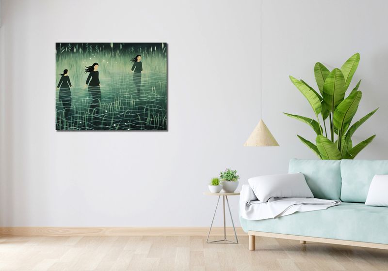 Obraz 90x70cm Pośród Ciszy zdjęcie 2