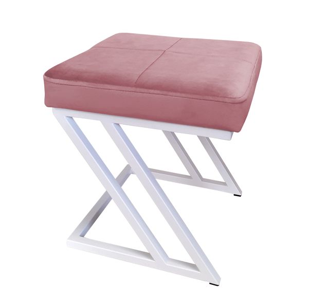 Pufa ZETA LOFT taboret podnóżek podstawa biała MG58 zdjęcie 1