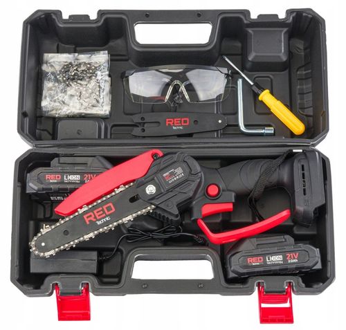 PIŁA ŁAŃCUCHOWA AKUMULATOROWA GAŁĘZIÓWKA MINI PILARKA 2x AKU + 4x na Arena.pl