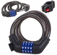 SOLIDNE ZAPIĘCIE ROWEROWE BLOKADA LINKA ROWERU NA SZYFR ANTYKRADZIEŻOWE