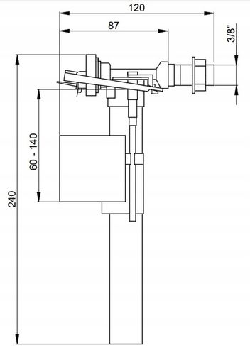 ZESTAW NAPRAWCZY WC DO SPŁUCZKI CERSANIT Zawór spustowy+Zawór Napełniający na Arena.pl