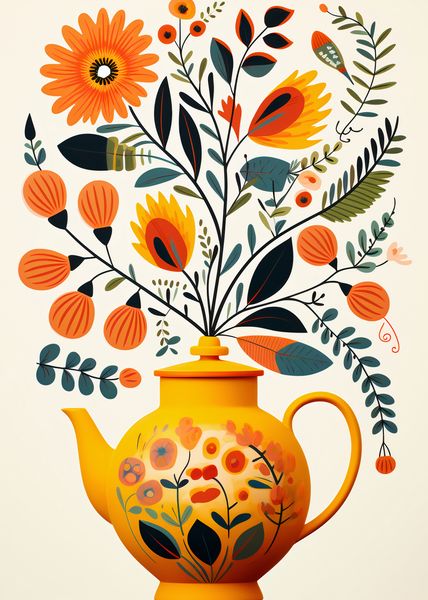 Plakat 25x35cm Bujna Herbata zdjęcie 1