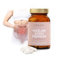 MAŚLAN SODU PREMIUM 1200 MG 90 KAPSUŁEK NATU CARE NA JELITA, TRAWIENIE
