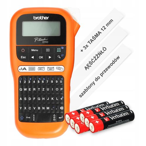 Drukarka etykiet Brother P-touch E110 20 mm/sek na Arena.pl