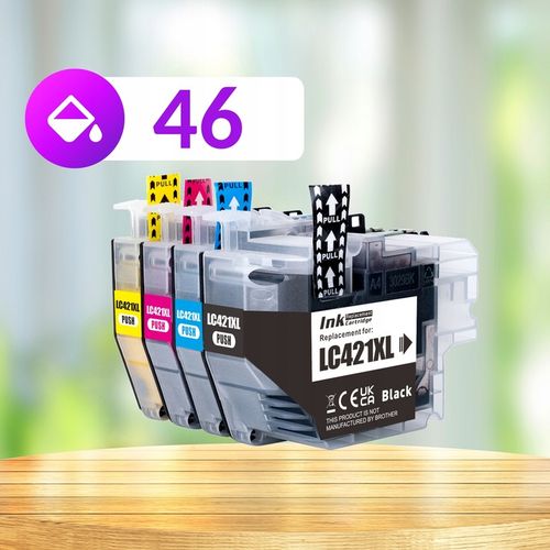 TUSZE DO BROTHER DCP-J1050DW DCP-J1140DW MFC-J1010DW LC421 XL na Arena.pl