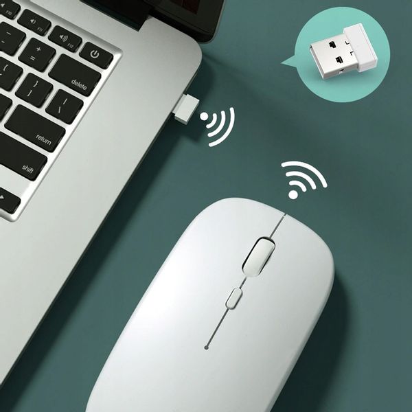 Bezprzewodowa MYSZKA laserowa do komputera DUAL Bluetooth i radio 1600DPI zdjęcie 11