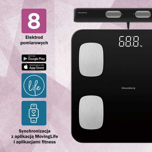 analityczna waga łazienkowa smart ios android klausberg kb-7852 na Arena.pl