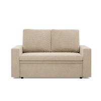 Sofa dwuosobowa, BLOM, sztruks, 148x87x90 cm, beżowy | TYLETEGOTU