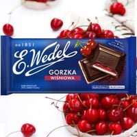 Wedel CZEKOLADA GORZKA Z NADZIENIEM WINIOWYM Wiśniowa 100g
