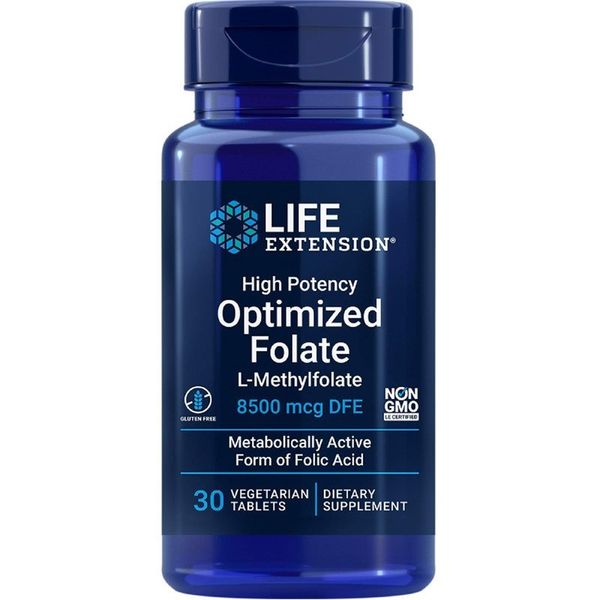 LIFE EXTENSION Folian - High Potency Optimized Folate (30 tabl.) zdjęcie 1