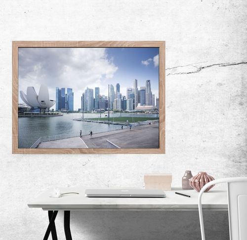 Singapur, Miasto - plakat premium 70x50 cm na Arena.pl
