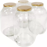 słój szklany 4 L z wieczkiem - 4szt