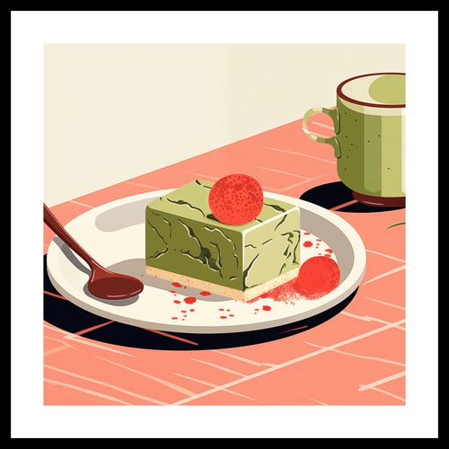 Plakat 50x50cm Deser Matcha na Arena.pl