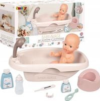 BABY NURSE ZESTAW WANIENKA PRYSZNIC DLA LALEK NOCNIK TERMOMETR + AKCESORIA