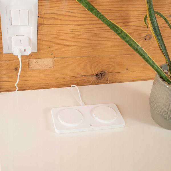 Spacecase Wireless Dual Charger Magcharge Wm3W White zdjęcie 12
