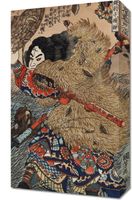 Obraz 30x50cm Kinhyoshi Yorin, Kuniyoshi Japoński Vintage