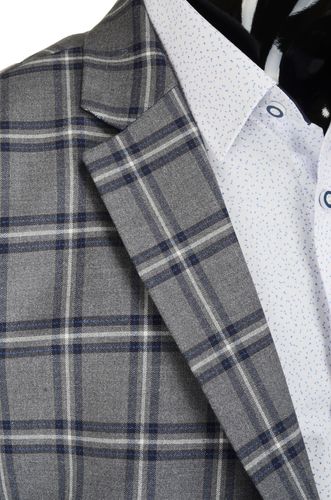 Modna POLSKA marynarka w kratkę  JACK 56/176 na Arena.pl